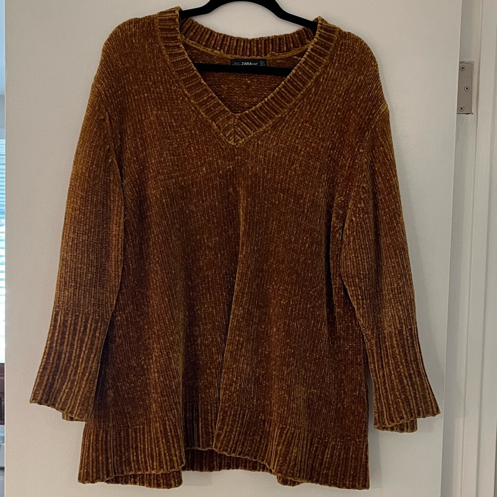 Rust Chenille Zara Sweater